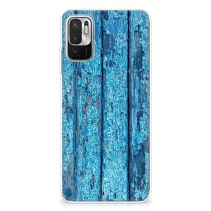 Xiaomi Redmi Note 10/10T 5G | Poco M3 Pro Bumper Hoesje Wood Blue