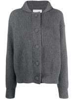 Jil Sander cardigan nervuré à manches longues - Gris - thumbnail