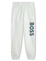 BOSS Kidswear pantalon de jogging à logo imprimé - Gris