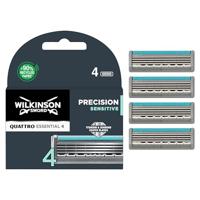 Wilkinson Sword Quattro Titanium gevoelige messen Titanium Sensitive. 4 Stuk 4 stuks.