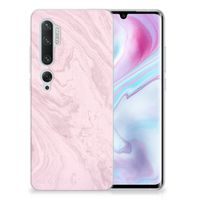 Xiaomi Mi Note 10 Pro TPU Siliconen Hoesje Marble Pink - Origineel Cadeau Vriendin - thumbnail