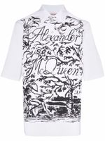 Alexander McQueen chemise à logo imprimé - Blanc - thumbnail