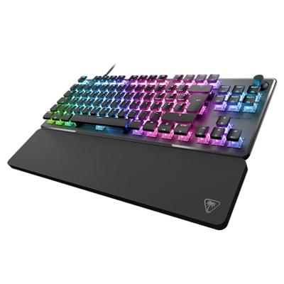 Turtle Beach Vulcan II TKL Pro Magnetisch mechanisch RGB-gaming-toetsenbord, analoge halle-effectschakelaar, mediatoetsen, polssteun, aluminium afdekplaat