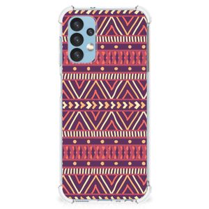 Samsung Galaxy A13 (4G) Doorzichtige Silicone Hoesje Aztec Paars