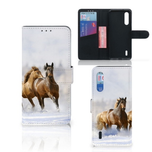 Xiaomi Mi 9 Lite Telefoonhoesje met Pasjes Paarden