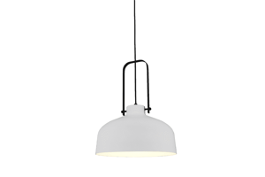 Artdelight Witte hanglamp Mendoza Ø 37,5cm HL 321 WI-ZW