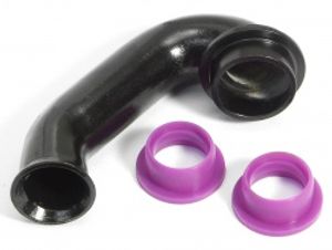 Exhaust header (r exhaust engine/u shape/short/blk)