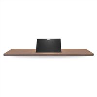 Looox Wooden Collection Bath Shelf 88 cm met houder Eiken/Mat Zwart - thumbnail