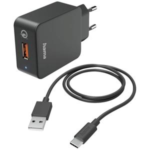 Hama 00201625 oplader voor mobiele apparatuur Mobiele telefoon, Smartphone, Tablet Zwart AC Snel opladen Binnen