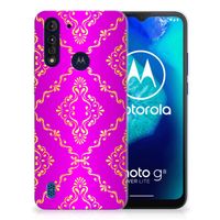 Siliconen Hoesje Motorola Moto G8 Power Lite Barok Roze