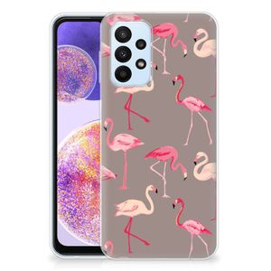 Samsung Galaxy A23 TPU Hoesje Flamingo