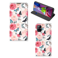 Samsung Galaxy M51 Smart Cover Butterfly Roses