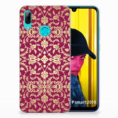 Siliconen Hoesje Huawei P Smart 2019 Barok Pink Siliconen Hoesje Huawei P Smart 2019 Barok Pink