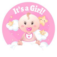 Raamdecoratie It&apos;s a Girl Baby - thumbnail