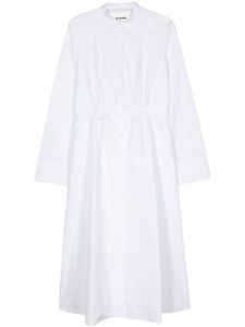 Jil Sander robe-chemise à boutonnière sur le devant - Blanc