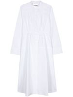 Jil Sander robe-chemise à boutonnière sur le devant - Blanc