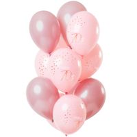 Ballonnen Set 70 Jaar Roze Premium - 12 Stuks - thumbnail