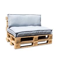 In the Mood Palletkussenset Salvador Aqua Grijs