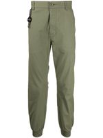 izzue pantalon fuselé en coton stretch - Vert