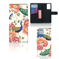 Telefoonhoesje met Pasjes voor Xiaomi Redmi Note 10 Pro Pink Peacock - thumbnail