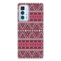 Motorola Edge 20 Pro TPU bumper Aztec Paars - thumbnail