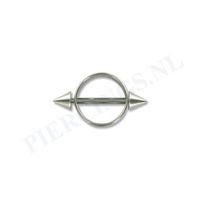 Tepelpiercing shield spikes M