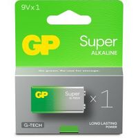 GP Batteries Super Alkaline 151426 Wegwerpbatterij 6LR61, 9V - thumbnail