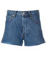 rag & bone short Bitty en jean à taille haute - Bleu