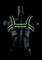 Chest Bulldog Harness - GitD - Neon Green/Black - S/M - thumbnail