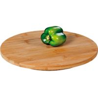 Bamboe houten draaibare serveerplank rond 35 cm