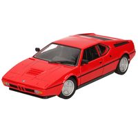 Modelauto BMW M1 1987 rood schaal 1:24/18 x 7 x 5 cm