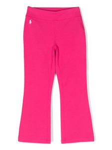 Ralph Lauren Kids legging à logo brodé - Rose