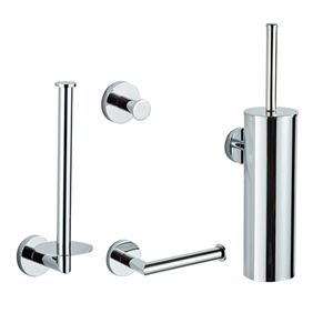 Saniclear Talpa toilet accessoiresset 4-delig chroom