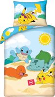 Pokemon Dekbedovertrek Beach day 140 x 200 cm (70 x 90 cm)