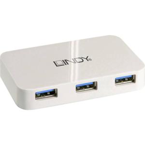 LINDY USB-Hub USB 3.2 Gen 1-hub 4 poorten Wit