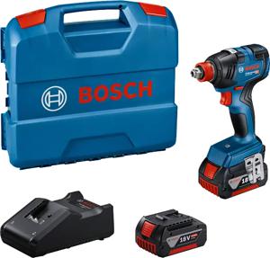 Bosch Professional GDX 18V-200 06019J2206 Accu-draaislagmoeraanzetter 200 Nm 18 V Aantal meegeleverde accus: 2 4.0 Ah Li-ion Incl. 2 accus, Incl. lader, Incl.