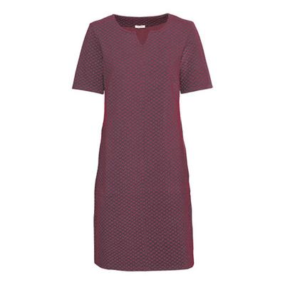 Jersey jurk van structuur-jacquard, grijs-motief 46