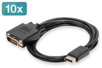 Digitus AK-990900-020-S DisplayPort-kabel Adapterkabel DisplayPort-stekker, DVI-D 24+1-polige stekker 2.00 m Zwart - thumbnail