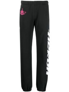 Heron Preston pantalon de jogging en coton à logo imprimé - Noir