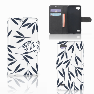LG Q6 | LG Q6 Plus Hoesje Leaves Blue