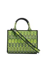 Furla petit sac cabas à logo en jacquard - Vert