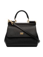 Dolce & Gabbana black sicily small leather bag - Noir