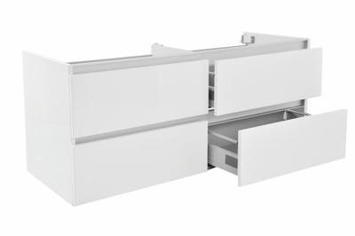 Wiesbaden Vision onderkast dubbel+4 laden 120x46 wit