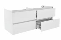 Wiesbaden Vision onderkast dubbel+4 laden 120x46 wit
