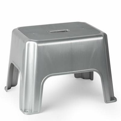 Caravan of camper trapje / opstapje - kunststof - zilvergrijs - 40 x 30 x 28 cm