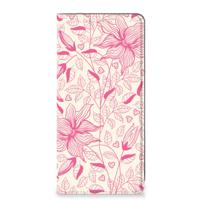 Samsung Galaxy A71 Smart Cover Pink Flowers