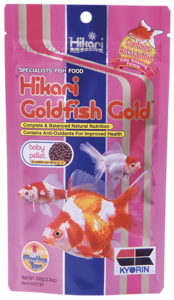 Hikari Goldfish Baby 100g - Drijvend, Verteringsvriendelijk Voer voor Goudvissen 4-15cm