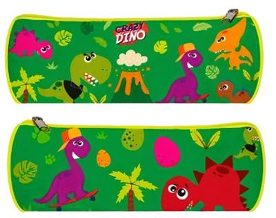Kids Licensing etui Crazy Dino 22 cm polyester groen Kids Licensing etui Crazy Dino 22 cm polyester groen