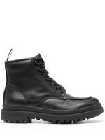 Polo Ralph Lauren bottines en cuir à lacets - Noir