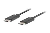 LANBERG USB-kabel 3.1 A USB type C 1 m, zwart CA-CM-10CU-0010-BK
